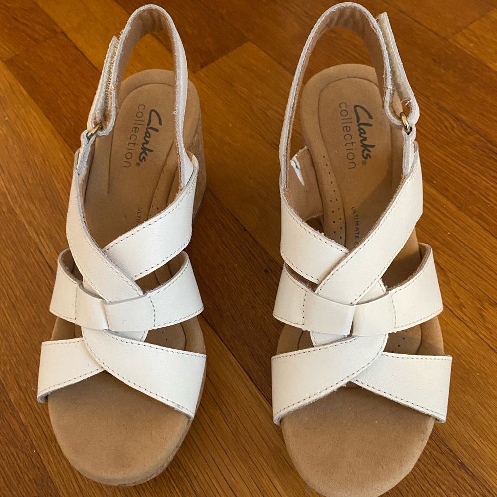 Brand new Clark wedge sandals